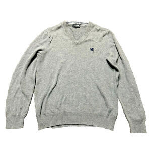 Express Gray V-Neck Sweater Mens S
